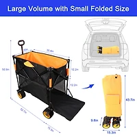 Streamdale Folding Wagon Cart Large, Extra Long, Garden, Beach