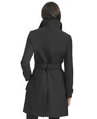Calvin Klein Women's Long Sleeve Belted Wrap Coat