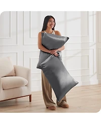 Bare Home Mulberry Silk Pillowcase, Zipper Closure Standard