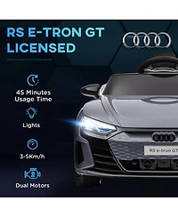 Kids Ride on Car, 12V Licensed Audi Rs E-tron Gt 3.1 Mph Electric Car for Kids, Ride-on Toy for Boys and Girls with Remote Control, 4 Wheels with Susp