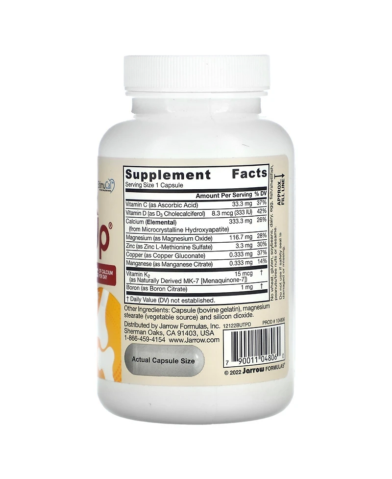 Jarrow Formulas BoneUp 3 Per-Day 1 000 mg