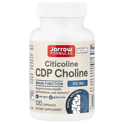 Jarrow Formulas Citicoline Cdp Choline 250 mg