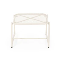 Kincaid 13" H White Mesh Top Outdoor Side Table
