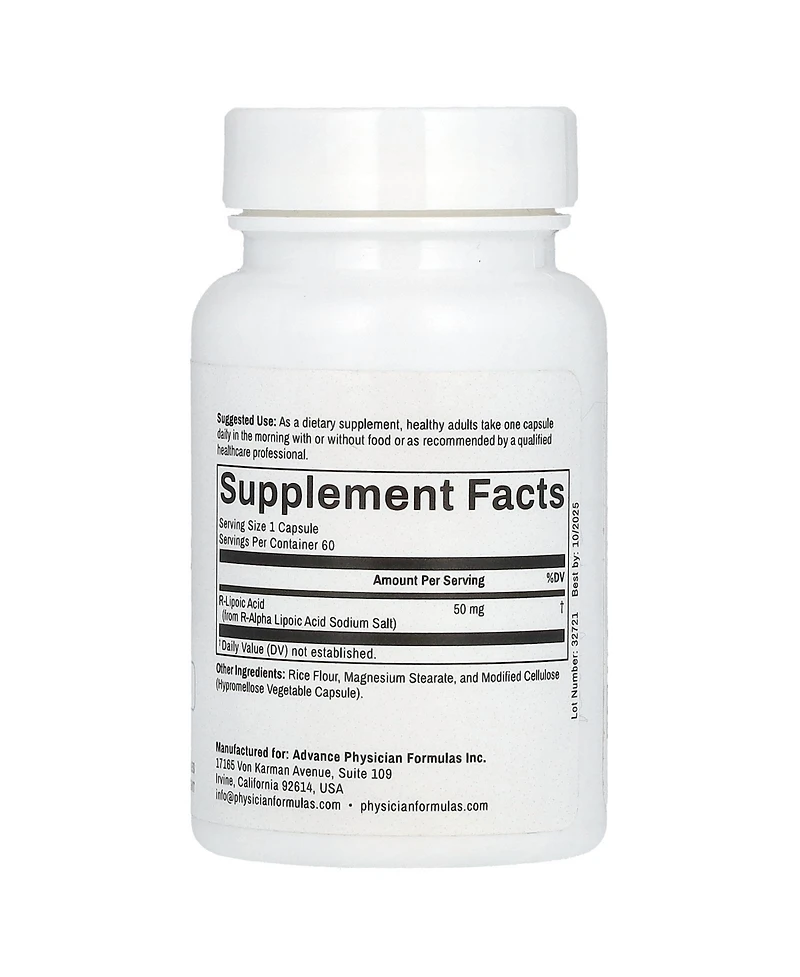 Advance Physician Formulas R-Lipoic Acid 50 mg