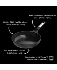 BergHOFF Leo Phantom Nonstick Ceramic 12.75" Fry Pan, Recycled