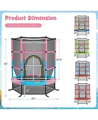 55" Kids Trampoline Bouncing Jumping Mat Recreational