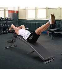 Costway Adjustable Decline Sit Up Bench for Exercise with High Density Foam Cushioned Seat
