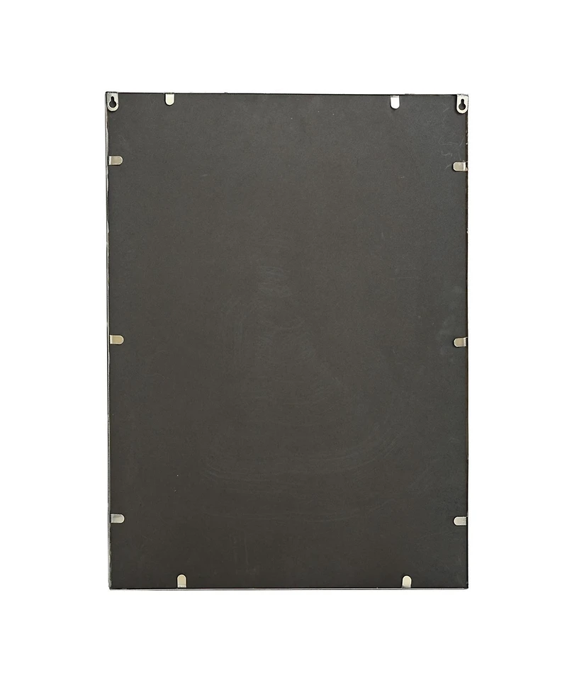 LuxenHome Set of 2 Modern Iron Loops Rectangular Accent Wall Mirrors