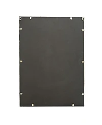 LuxenHome Set of 2 Modern Iron Loops Rectangular Accent Wall Mirrors