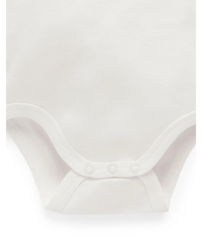 Purebaby Baby Boy and Girl Rib Bodysuit 2 pack