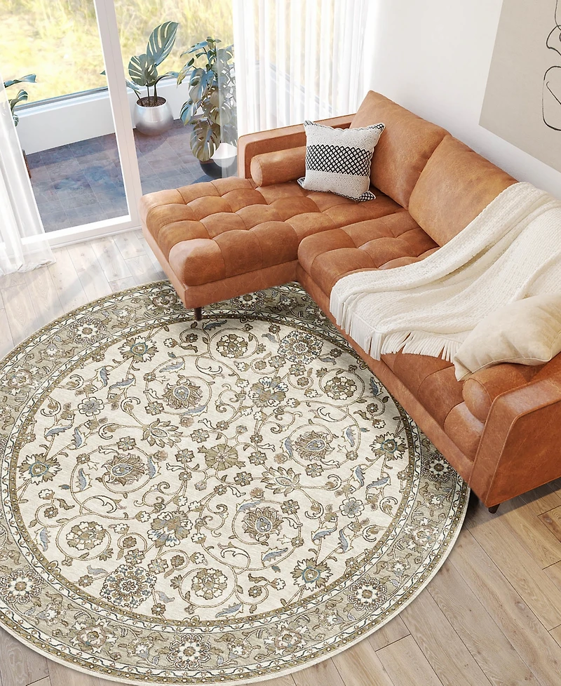 Dalyn Hatay Washable HY1 8'x8' Round Area Rug