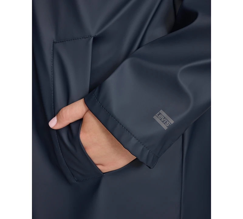 Levi's Plus Size Hooded Long-Sleeve Zip-Front Coat