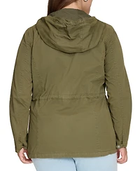 Levi's Plus Cotton Hooded Military Zip-Front Jacket