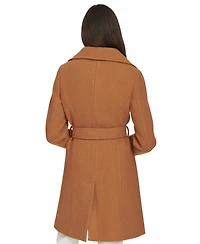 Calvin Klein Women's Double-Breasted Belted Coat
