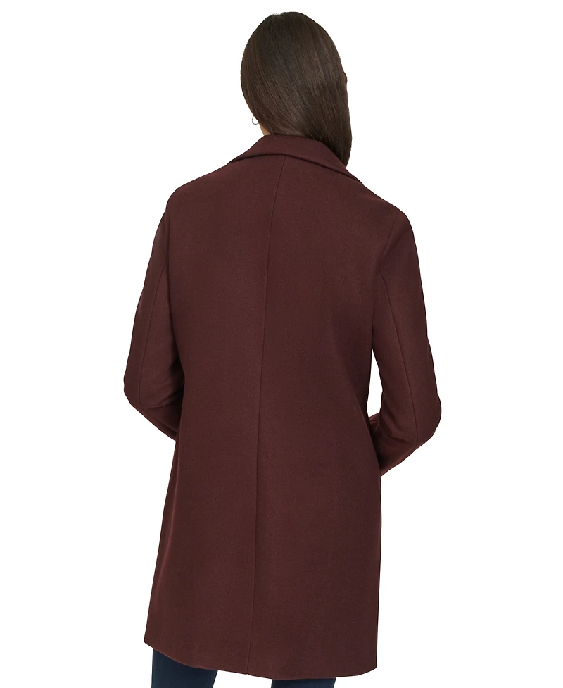 Calvin Klein Women's Single-Breasted Notched-Collar Coat