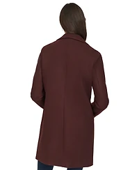 Calvin Klein Women's Single-Breasted Notched-Collar Coat
