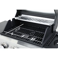 Streamdale Furniture 3-Burner Propane Gas Grill, 37230BTU with Enameled Cast Iron Grids