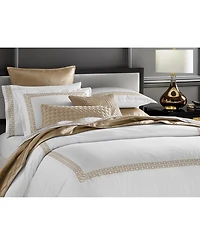 Hotel Collection Chain Links Embroidery 100% Pima Cotton Duvet Cover Set, Full/Queen, Exclusively at Macy's