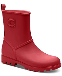 Coach Women's Ryder Rubber Lug Rain Booties