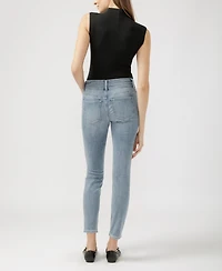 Silver Jeans Co. Women's Suki Mid Rise Curvy Fit Skinny