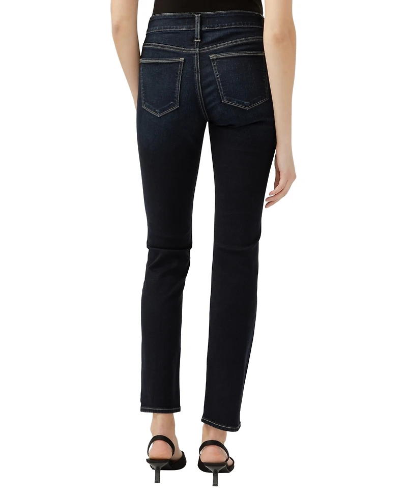 Silver Jeans Co. Women's Suki Mid Rise Curvy Fit Straight