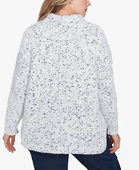 Ruby Rd. Plus Speckled Chenille Eyelash Pullover Sweater