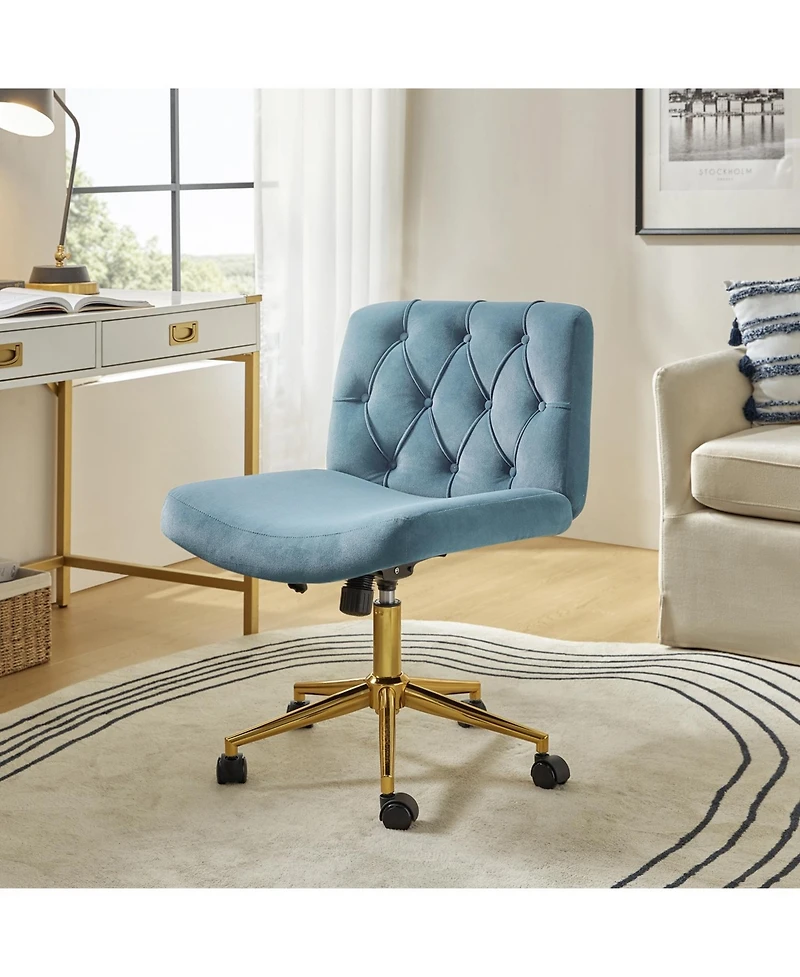Hulala Home Sinclair Modern Office Chair with Sgs International Certified Stainless Steel Gas Spring