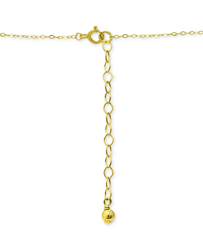 Giani Bernini Cubic Zirconia Christmas Tree Pendant Necklace, 16" + 2" extender, Created for Macy's