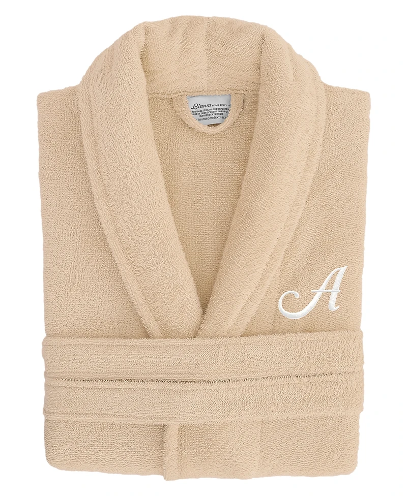 Linum Home Font 100% Turkish Cotton Unisex Terry Bathrobe