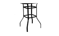 Slickblue Wrought Iron Glass High Bar Table – Elegant Patio Bar Table for Outdoor Entertaining, Combining Style and Durability