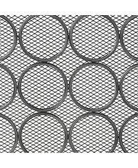Streamdale 3-Panel Iron Fireplace Screen with Circular Pattern