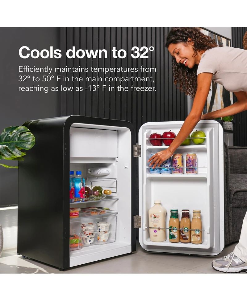 Cooluli Curve 3.8 cuft Freestanding Compressor Fridge