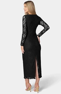 Bebe Women's Lace Square Beck Maxi Dress