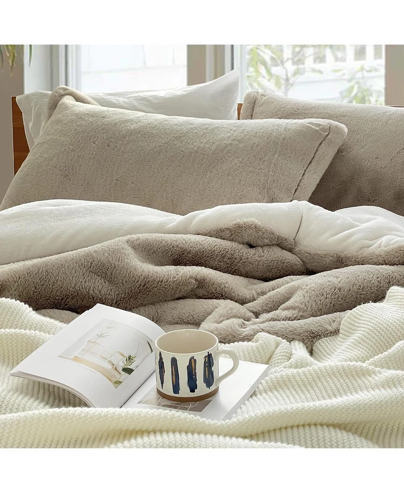 Coma Inducer Oversized Twin Comforter Set - Chunky Bunny - Stone Taupe