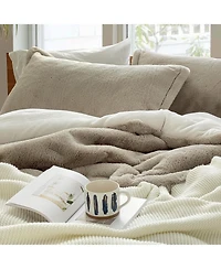 Coma Inducer Oversized Twin Comforter Set - Chunky Bunny - Stone Taupe