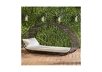 Streamdale Lavina Multibrown Wicker Daybed with Cushion
