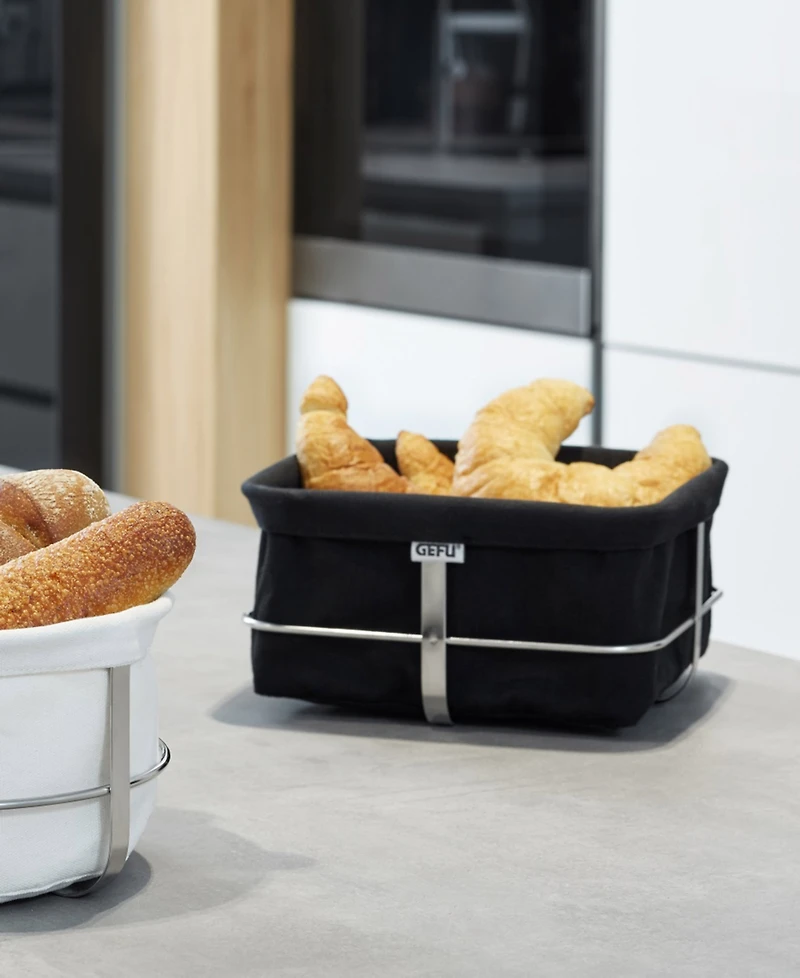 Gefu Stainless Steel Bread Basket Black