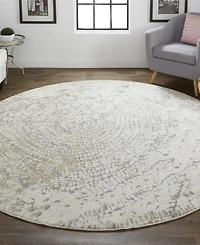 Feizy Parker 3702F 7'9"x7'9" Round Area Rug
