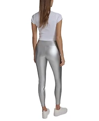 Andrew Marc Sport Women's Metallic Faux-Leather Leggings