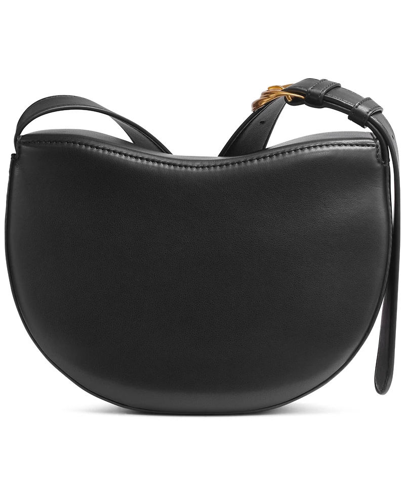Donna Karan New York Valley Stream Leather Buckle Crossbody with Adjustable Strap