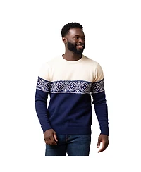 Hope & Henry Men's Crew Neck Fair Isle Sweater