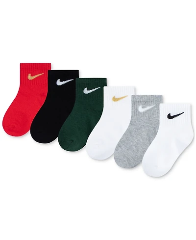 Nike Baby Holiday Ankle Socks, 6 Packs