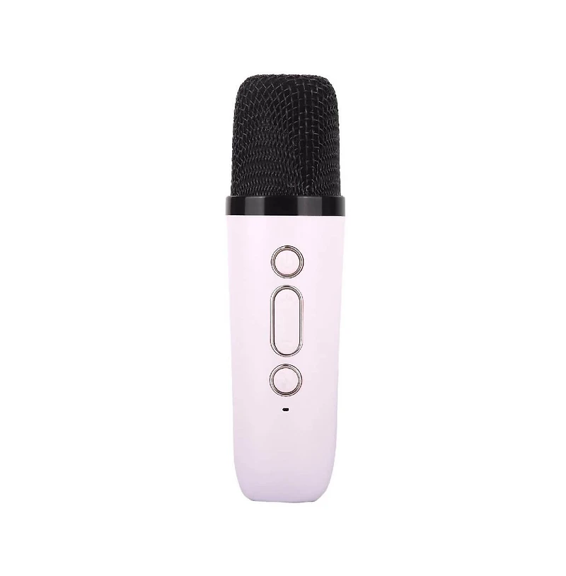 Supersonic Mini Bluetooth Karaoke Speaker with Wireless Mic - White