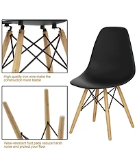 Inolait Set of 2 Mid-Century Modern Dsw Dining Side Chair