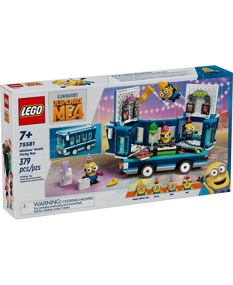 Lego Despicable Me 4 Minions' Music Party Bus 75581