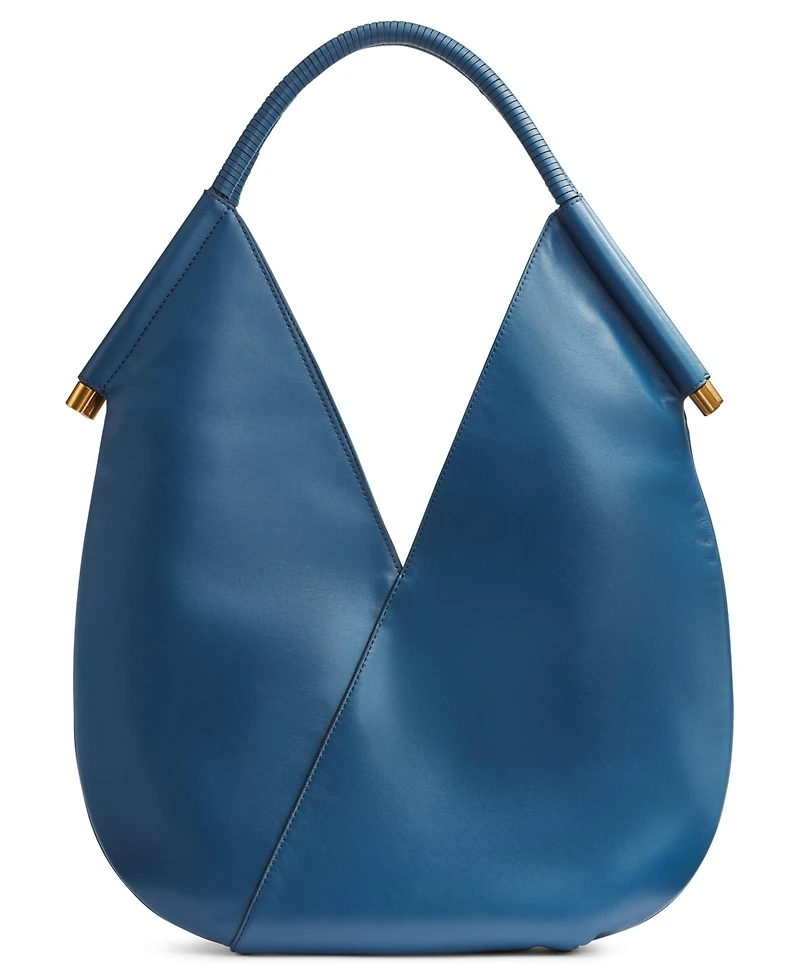 Donna Karan New York Baldwin Large Shoulder with Leather Wrapped Rounded Handle