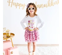 Sweet Wink Baby Girls Hanukkah Blush Tutu Skirt