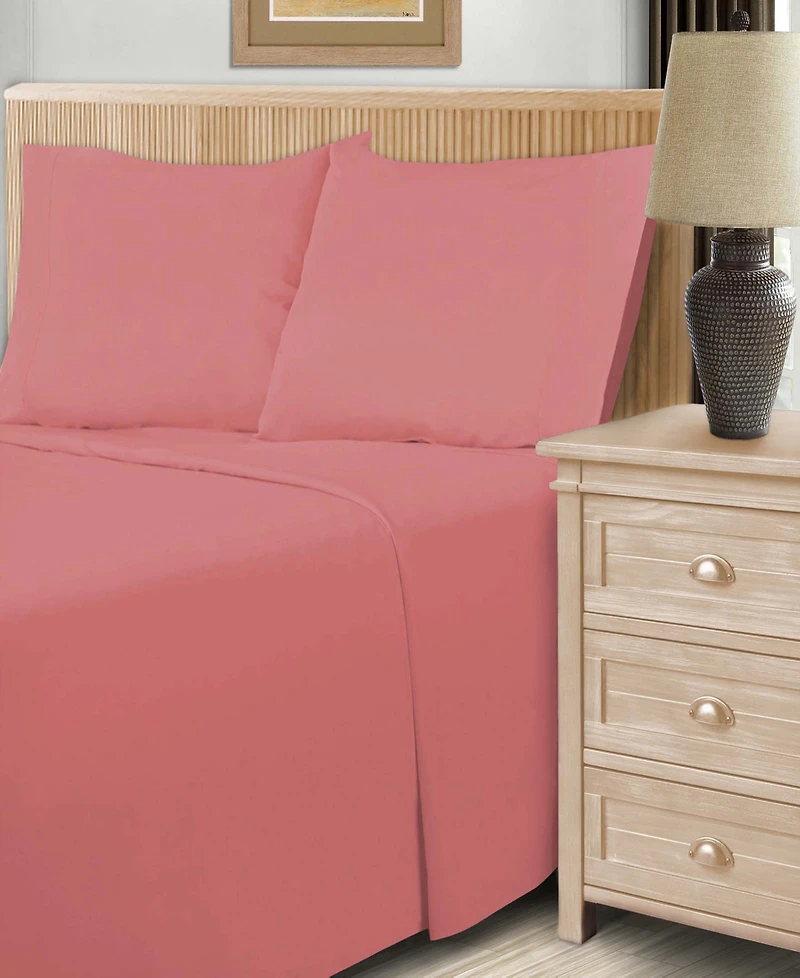 Superior 600 Thread Count Cotton Blend Solid Deep Pocket Sheet Set