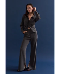 Crescent Women's Gabrielle Brushed Stretch Woven Trousers