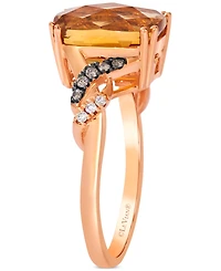 Le Vian Citrine (4 ct. t.w.) & Diamond (1/10 ct. t.w.) Statement Ring in 14k Rose Gold